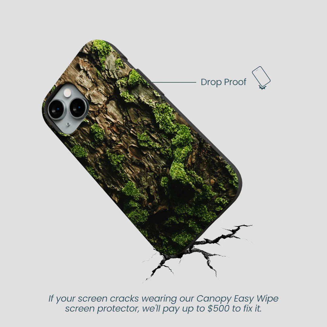 Black Tree Bark iPhone 14 Case - Image 5