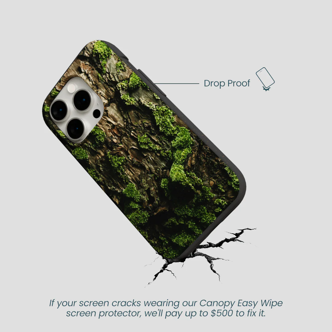Black Tree Bark iPhone 14 Pro Case - Image 5