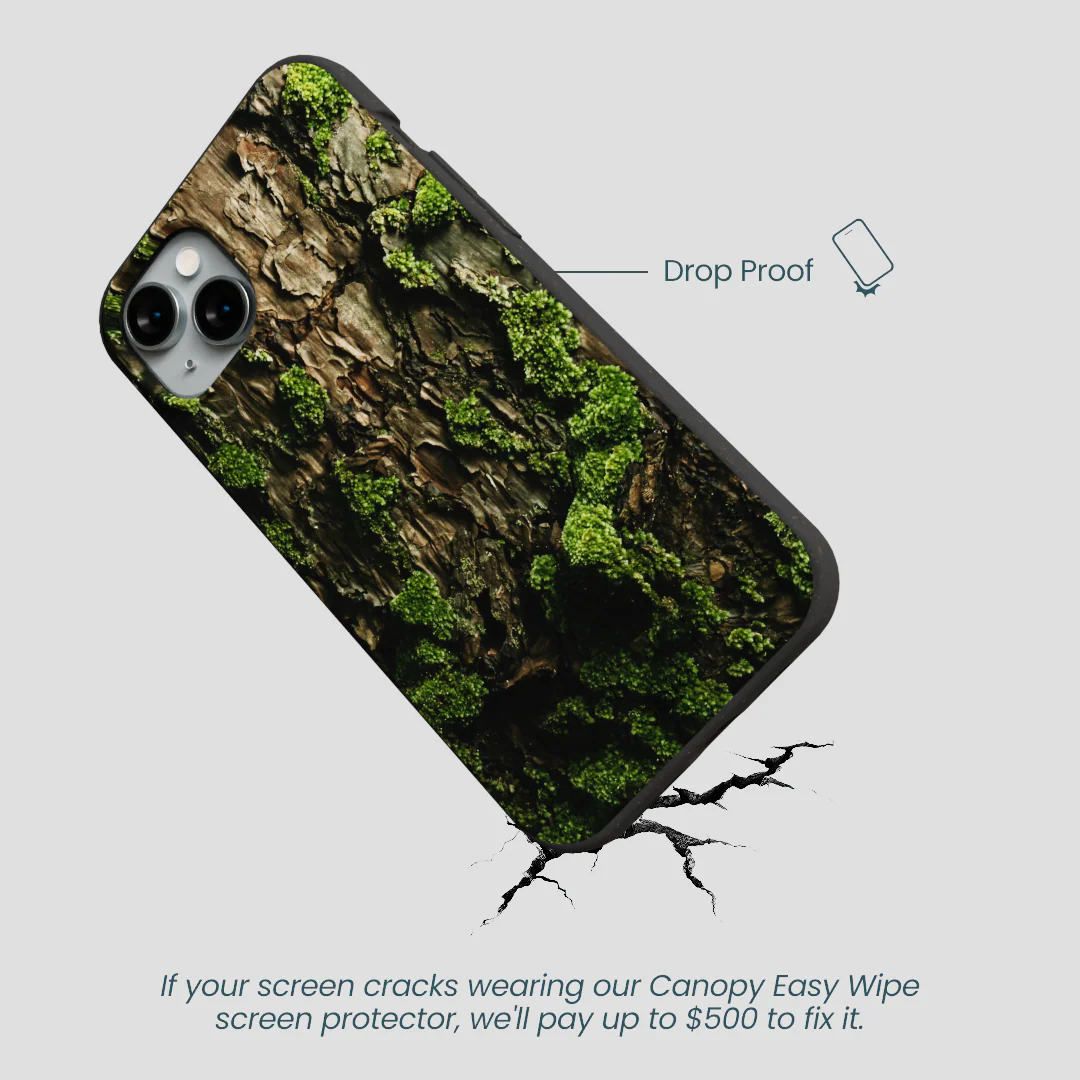 Black Tree Bark iPhone 15 Plus Case - Image 5