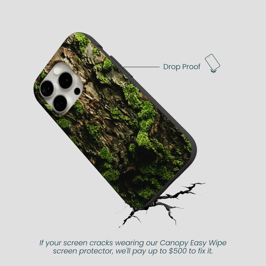 Black Tree Bark iPhone 15 Pro Case - Image 5