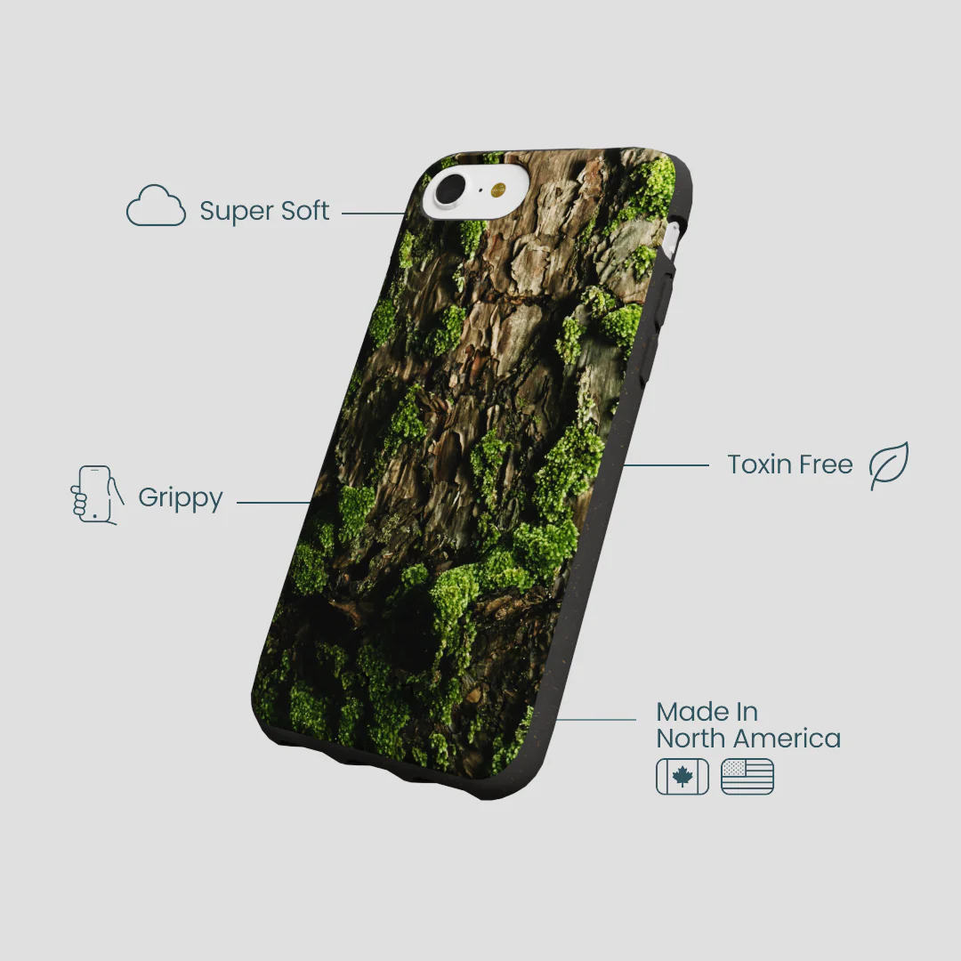 Black Tree Bark iPhone 6/6s/7/8/SE Case - Image 4
