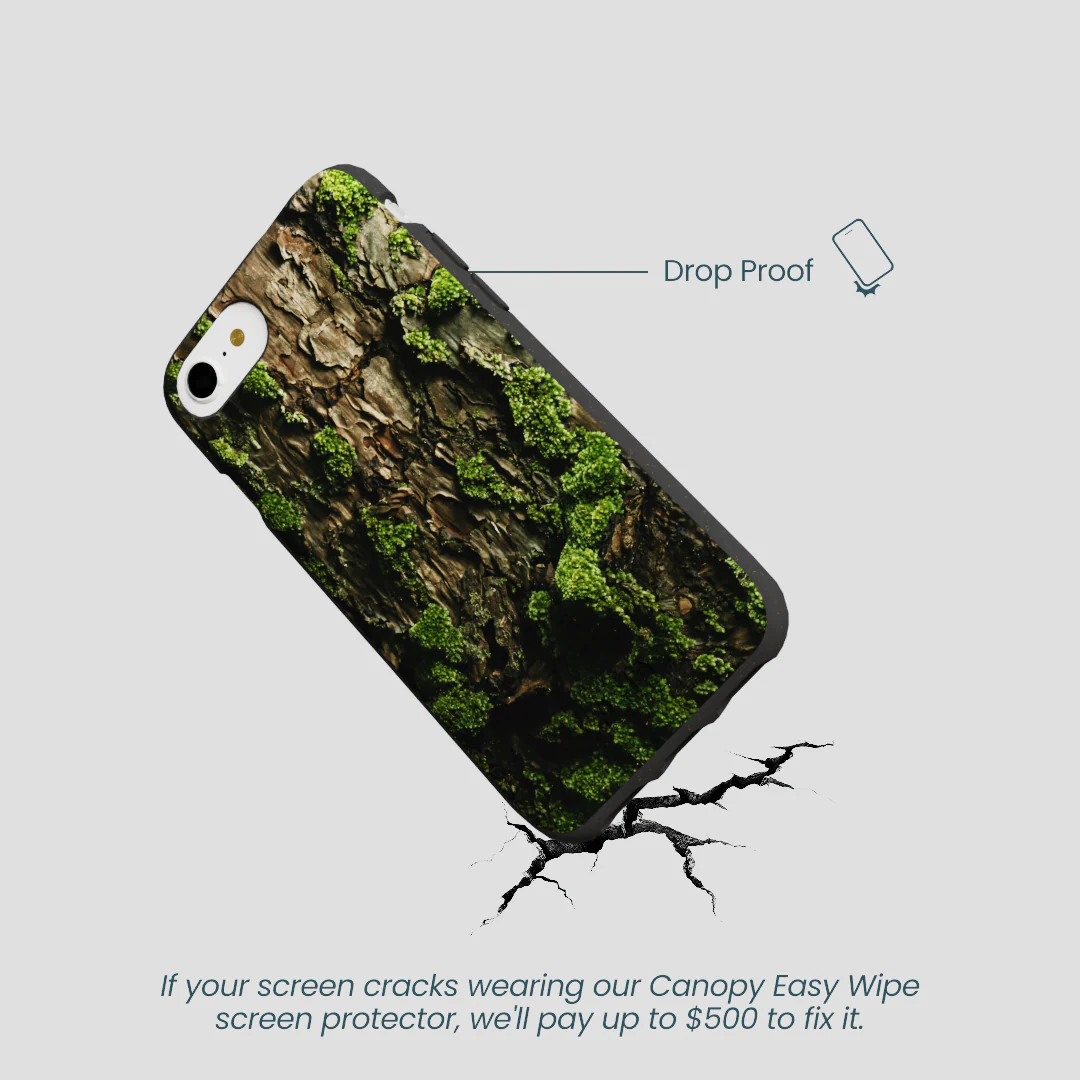 Black Tree Bark iPhone 6/6s/7/8/SE Case - Image 5