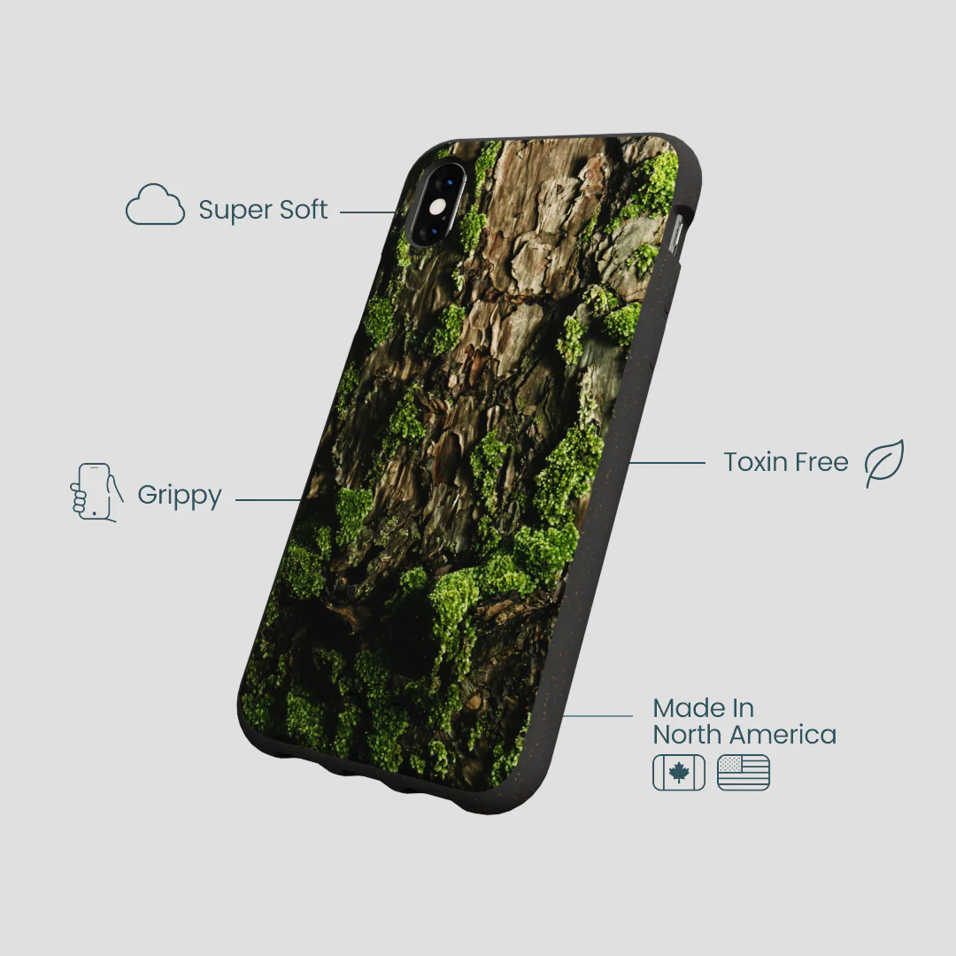 Black Tree Bark iPhone XR Case - Image 4
