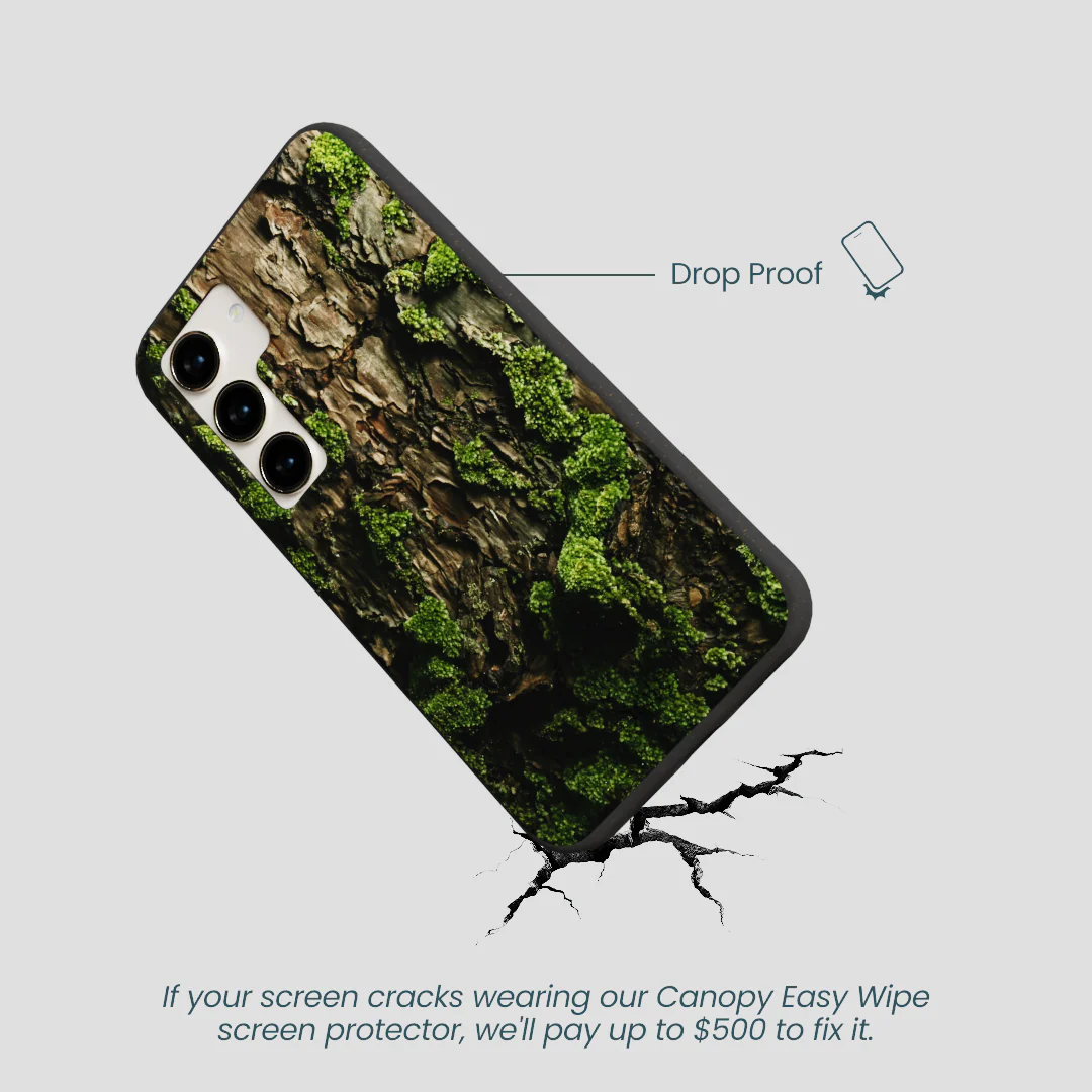 Black Tree Bark Samsung Galaxy S23 Case - Image 5
