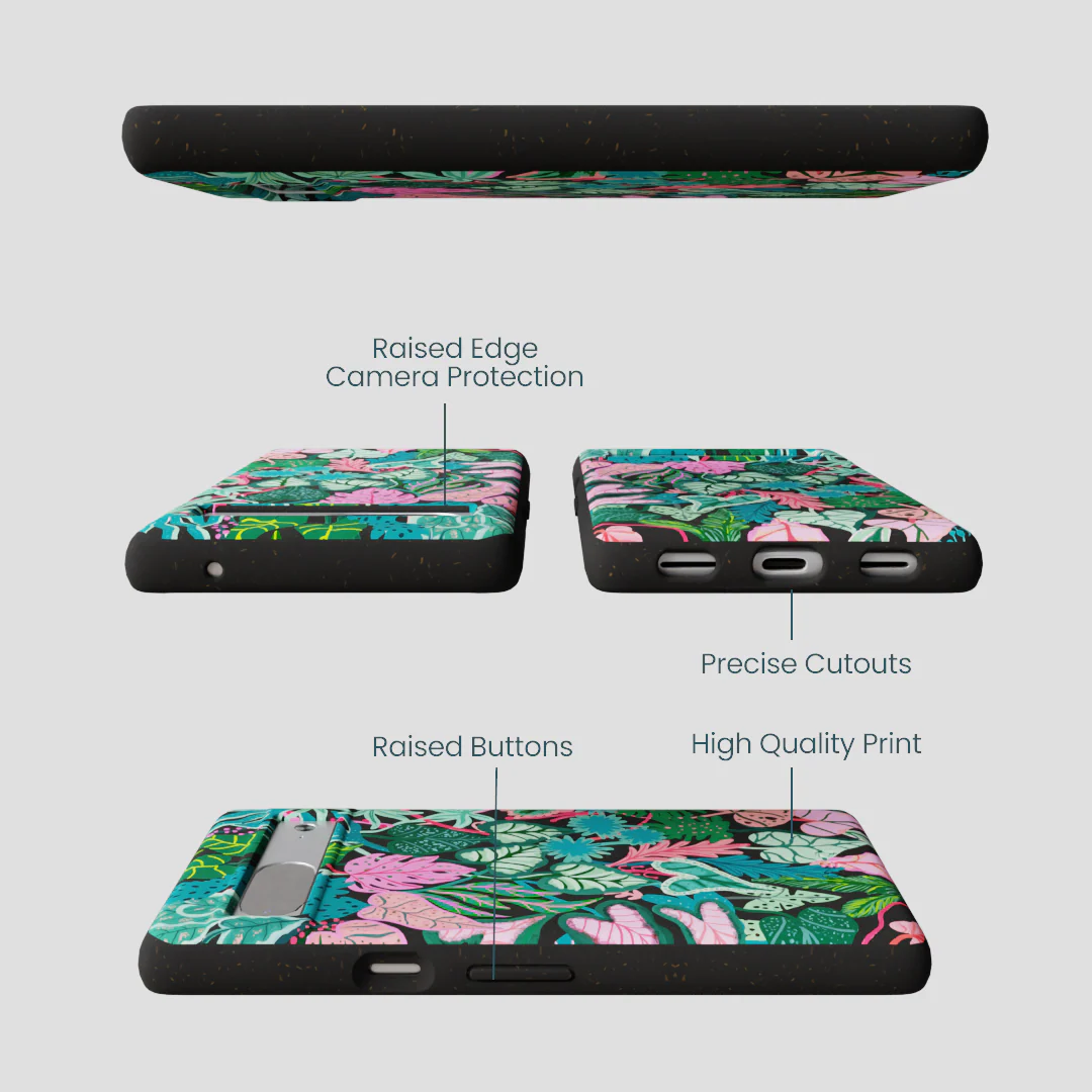 Black Tropic Noir Google Pixel 7a Case - Image 3