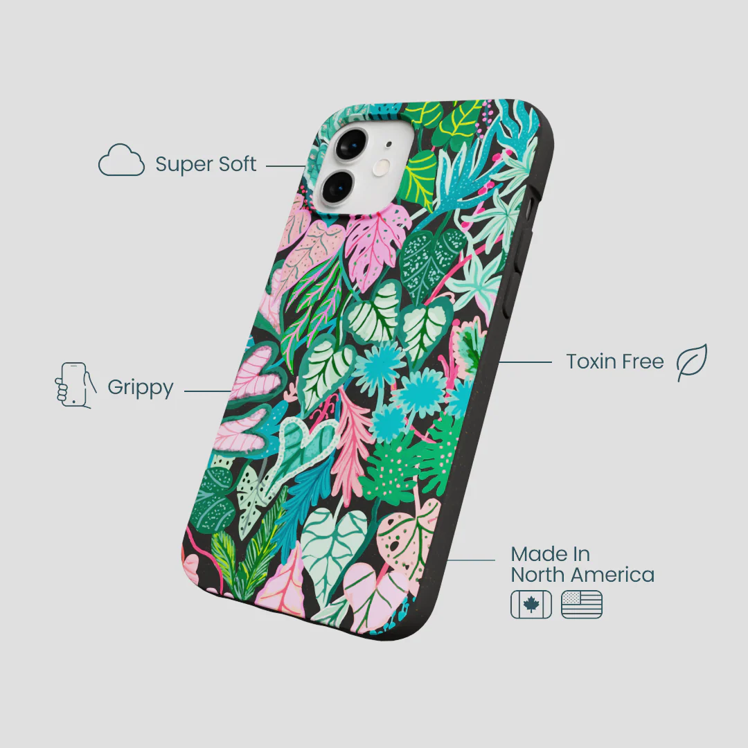 Black Tropic Noir iPhone 12/ iPhone 12 Pro Case - Image 4