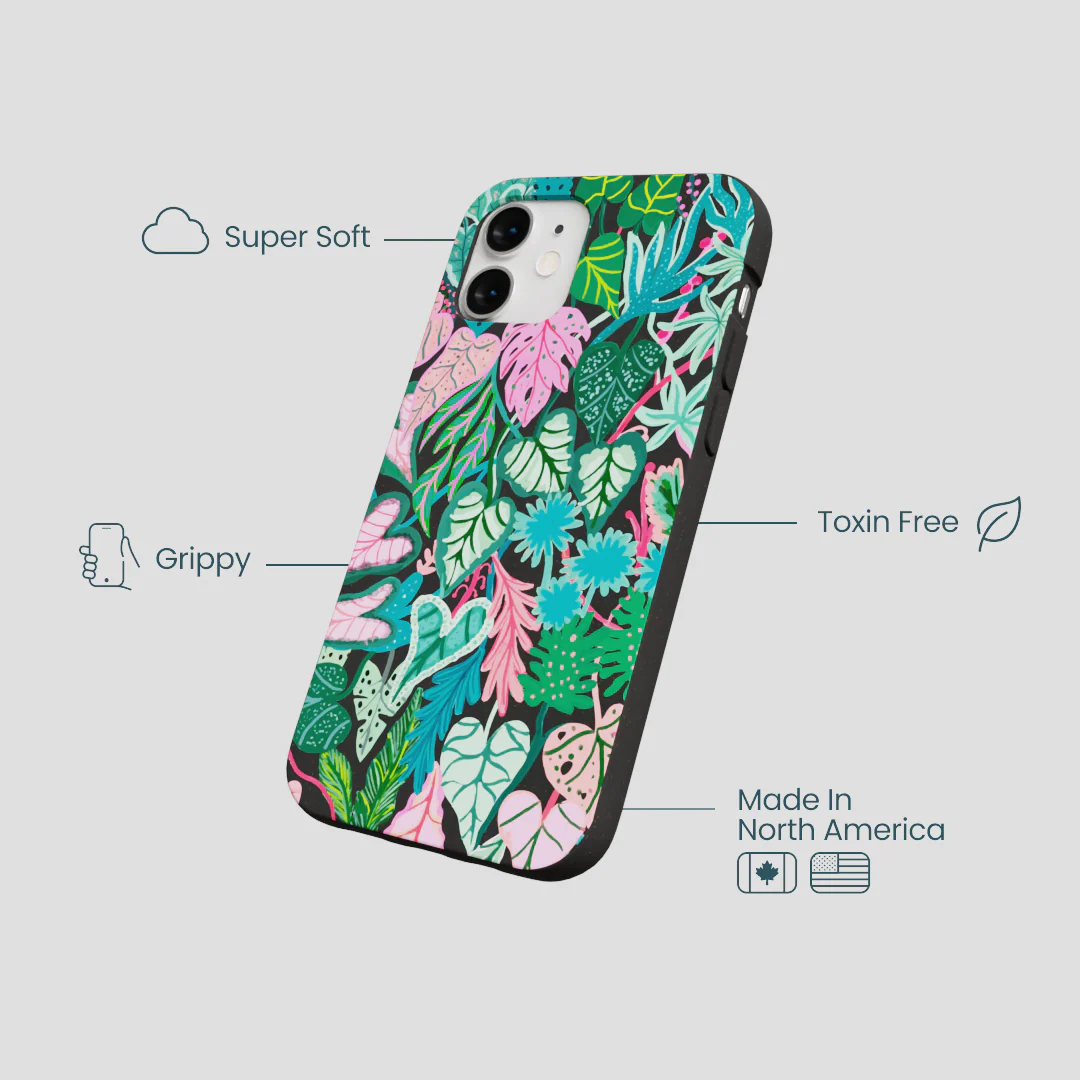 Black Tropic Noir iPhone 12 Mini Case - Image 4