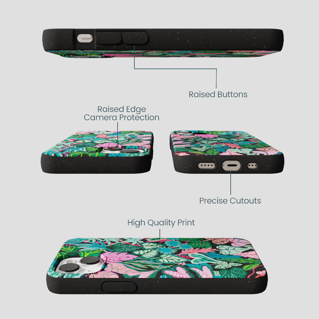 Black Tropic Noir iPhone 13 Case - Image 3