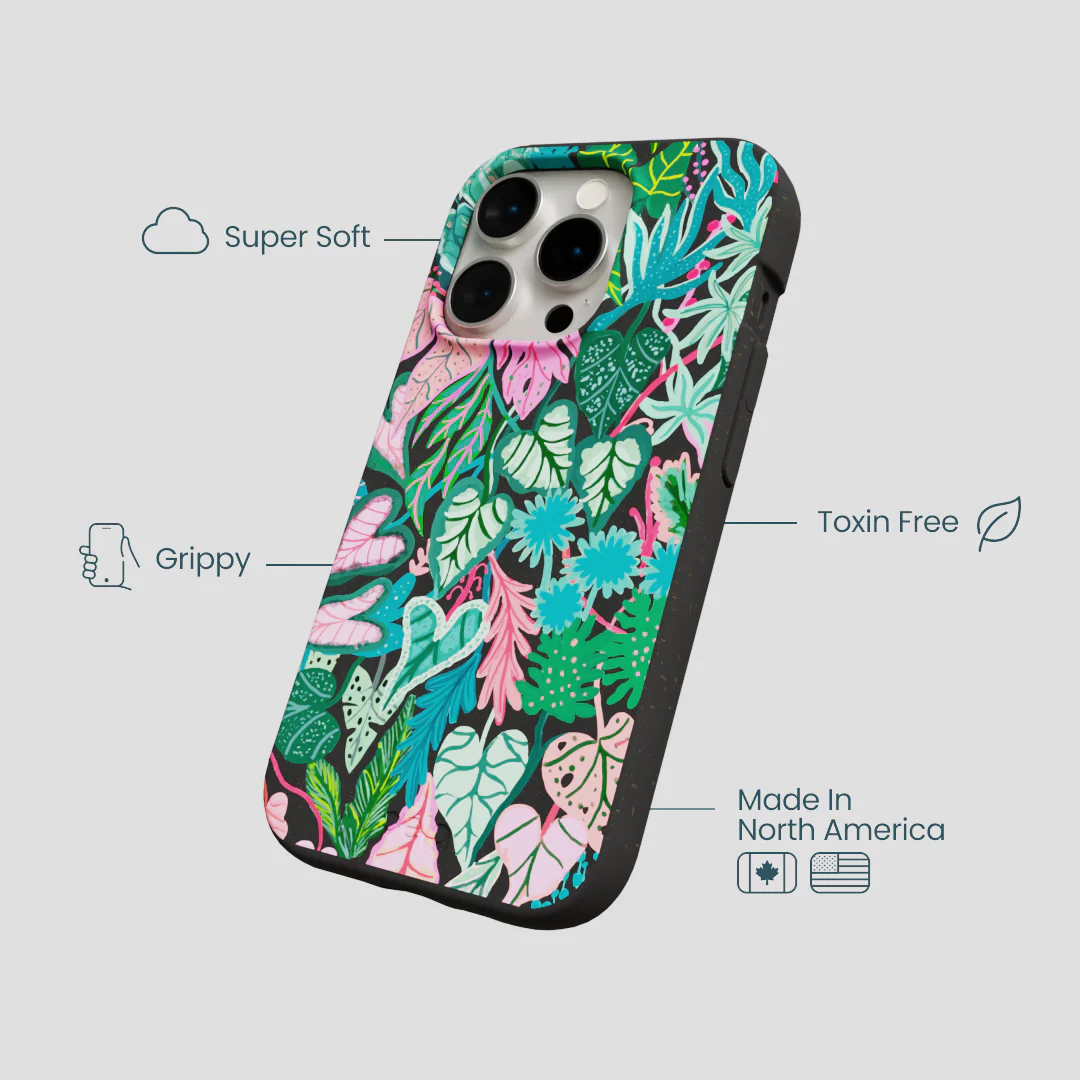Black Tropic Noir iPhone 14 Pro Case - Image 4