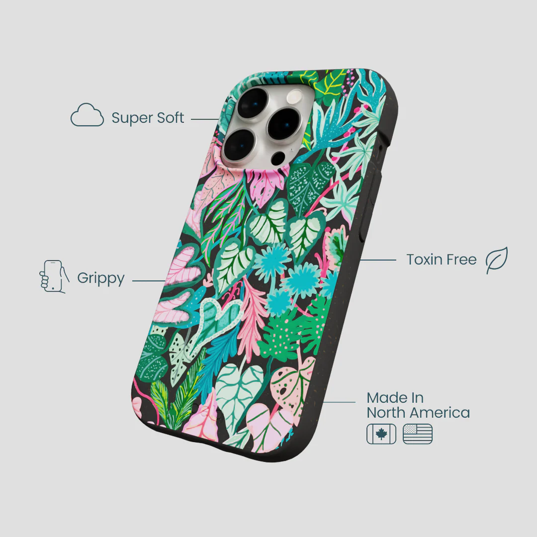 Black Tropic Noir iPhone 15 Pro Case - Image 4