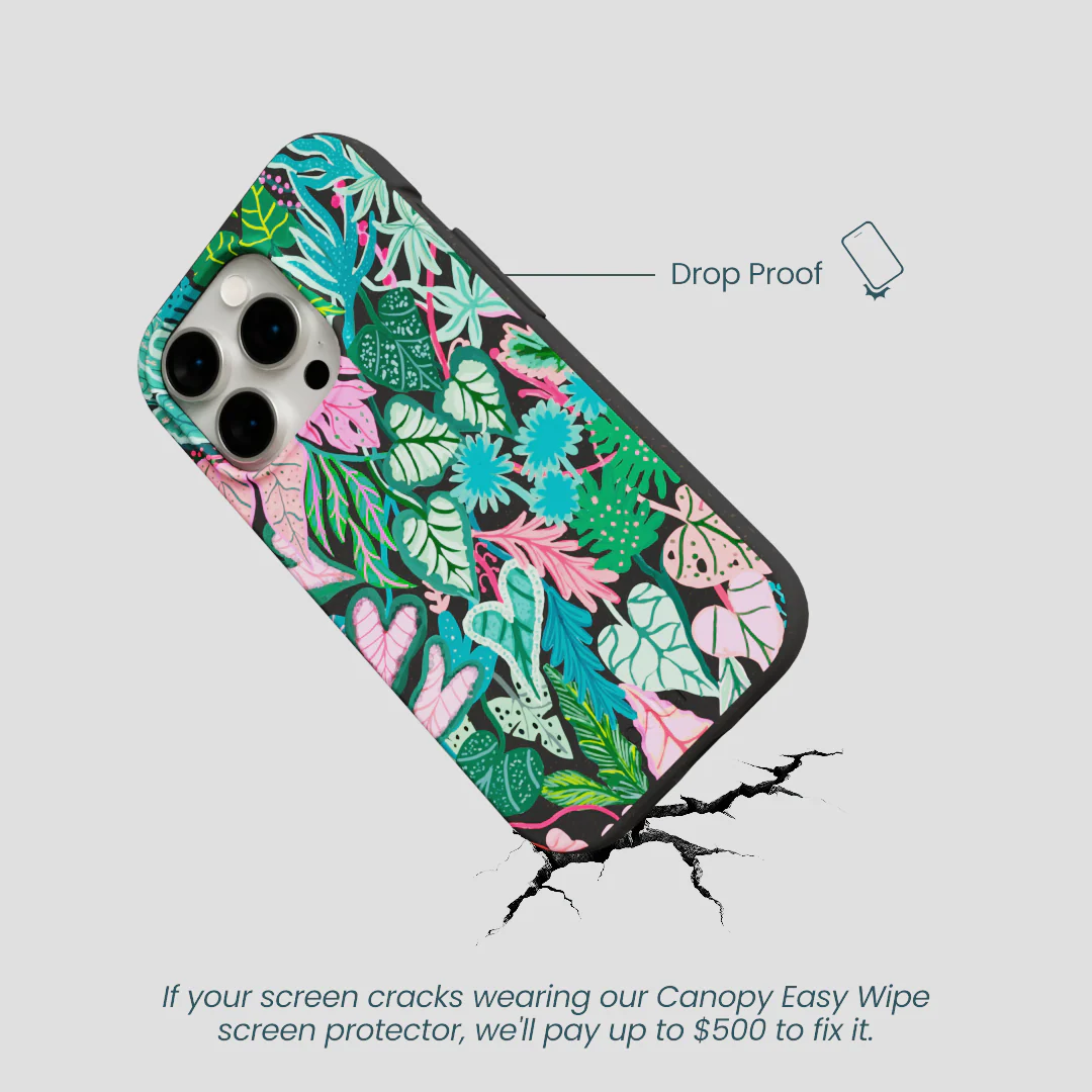 Black Tropic Noir iPhone 15 Pro Case - Image 5