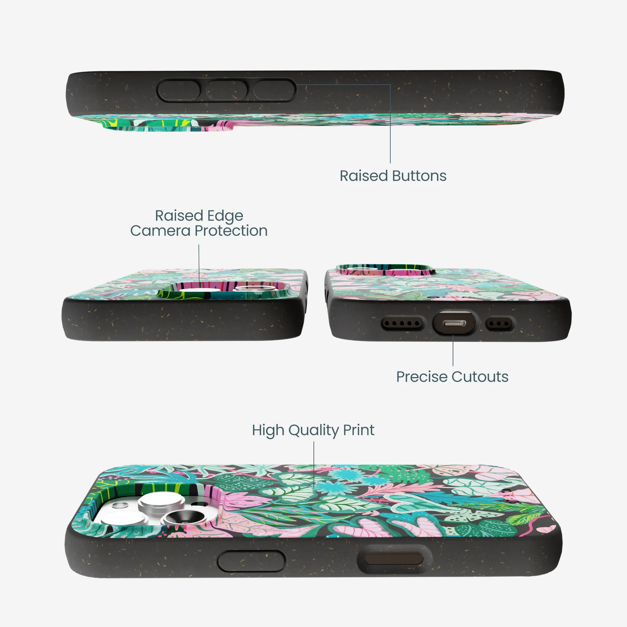 Black Tropic Noir iPhone 16 Pro Max Case - Image 3