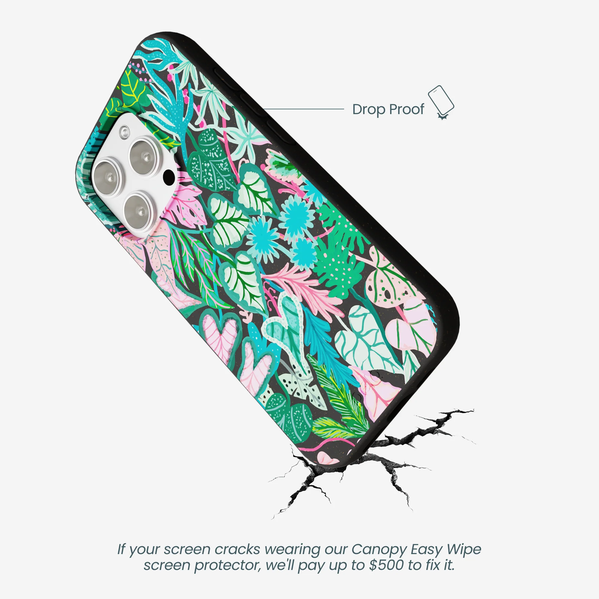 Black Tropic Noir iPhone 16 Pro Max Case - Image 5