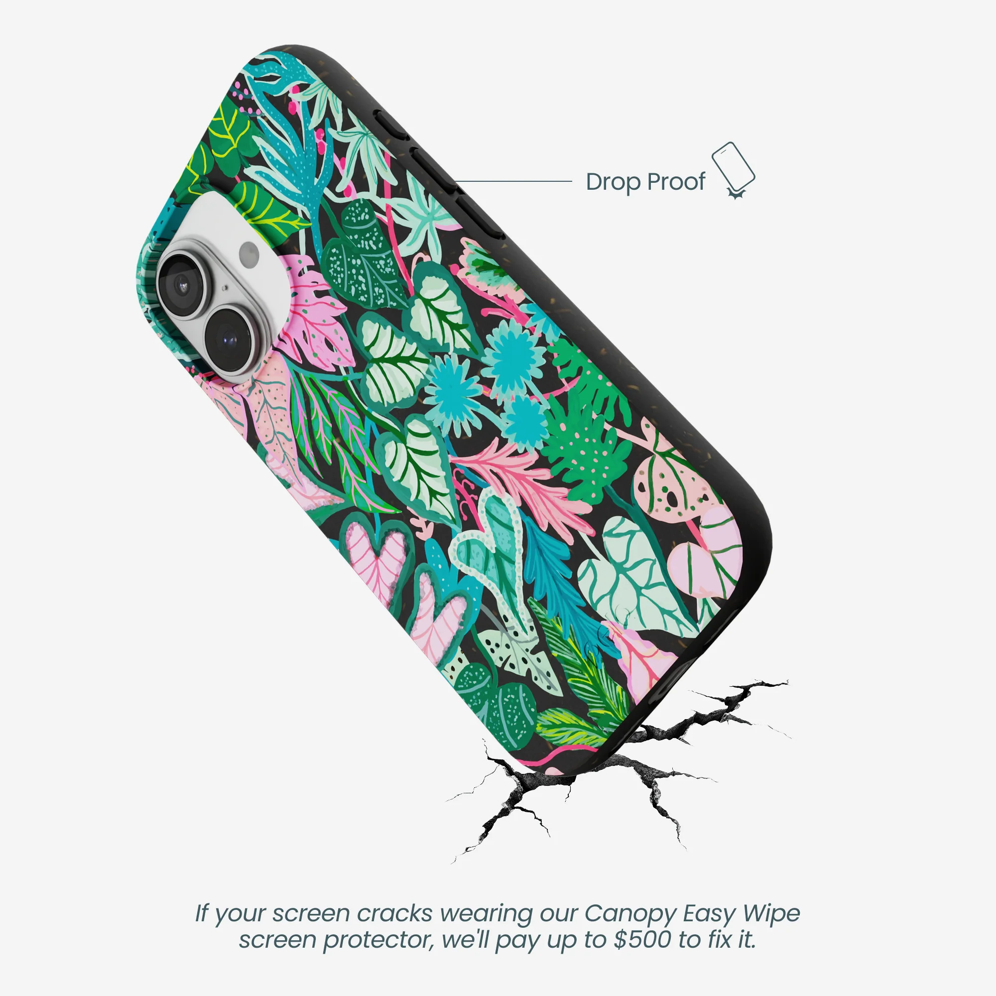 Black Tropic Noir iPhone 17 Case - Image 5