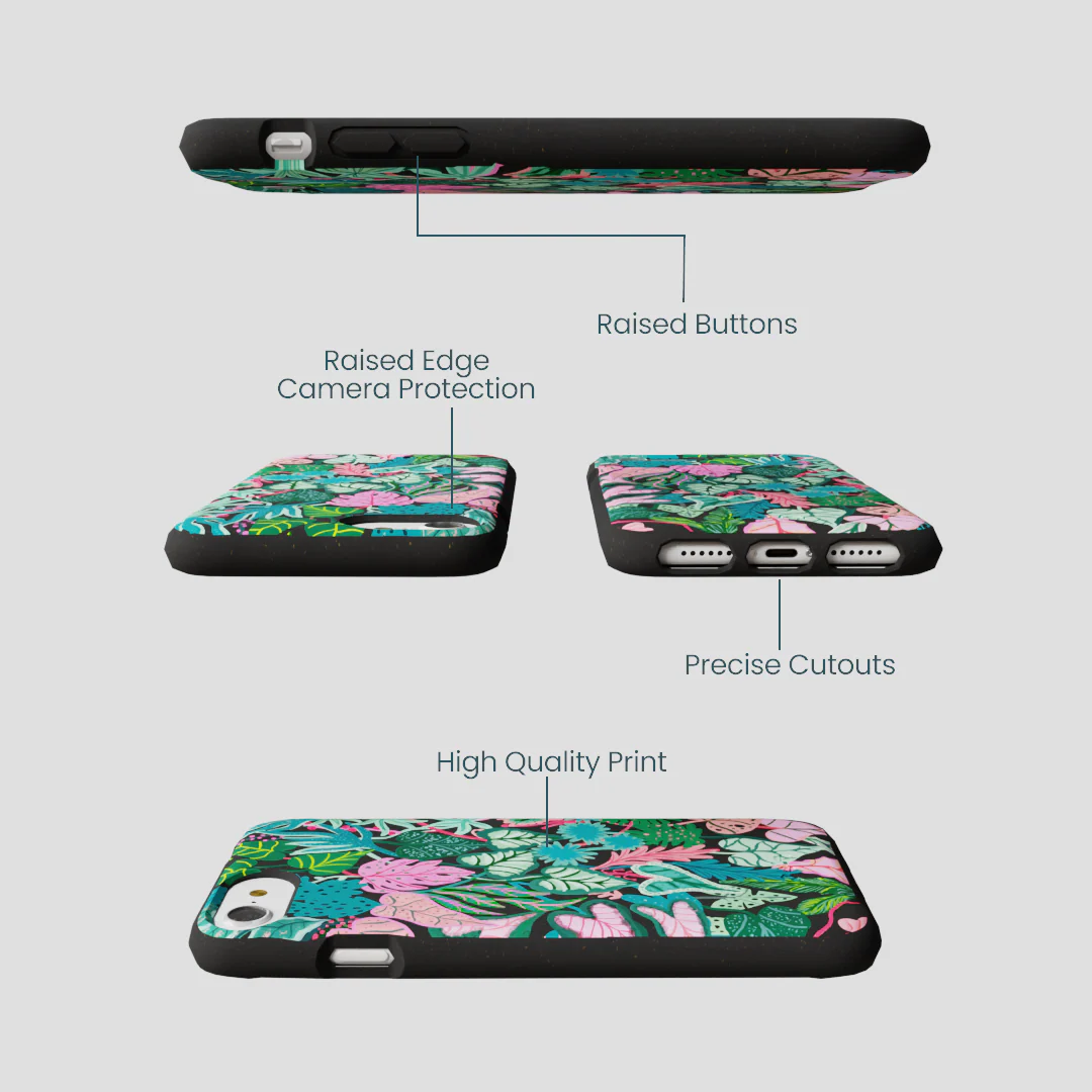 Black Tropic Noir iPhone 6/6s/7/8/SE Case - Image 3