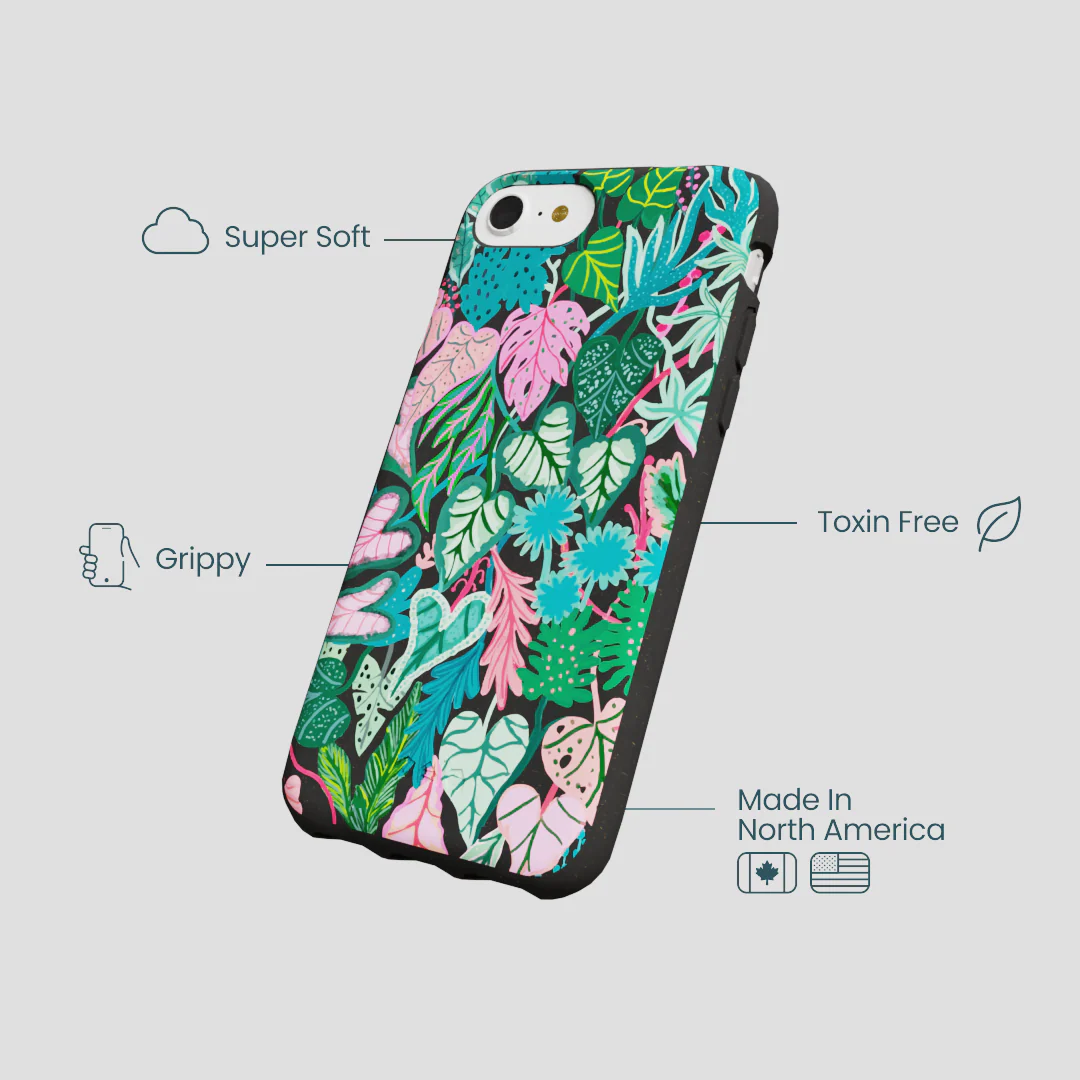 Black Tropic Noir iPhone 6/6s/7/8/SE Case - Image 4