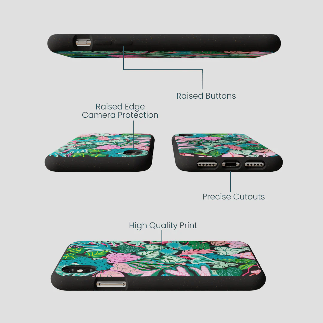 Black Tropic Noir iPhone XR Case - Image 3