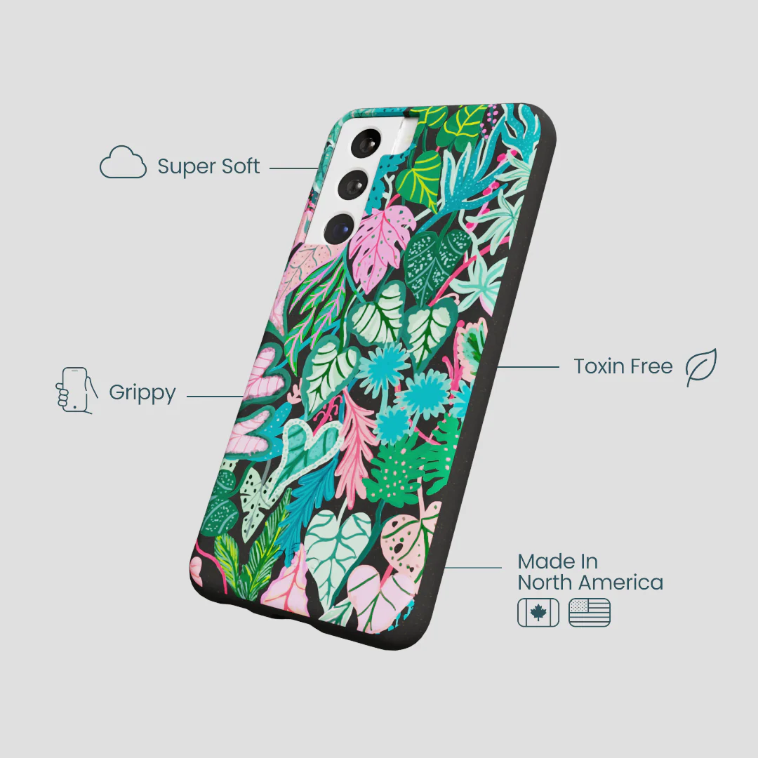 Black Tropic Noir Samsung Galaxy S21 Case - Image 4