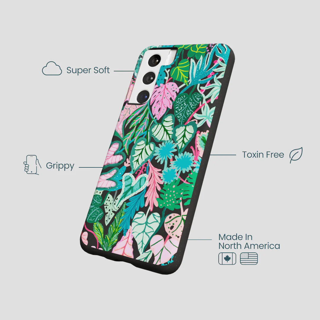 Black Tropic Noir Samsung Galaxy S22 Case - Image 4