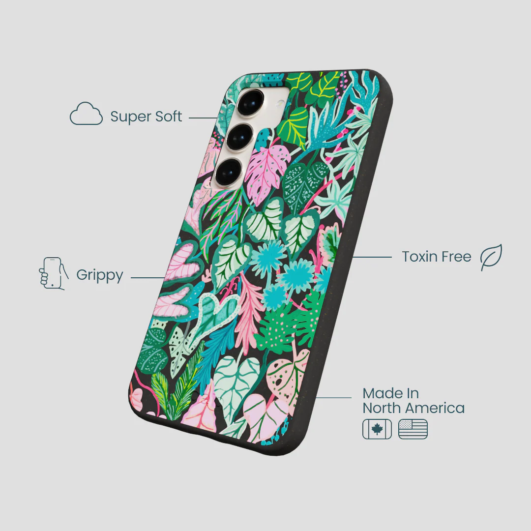 Black Tropic Noir Samsung Galaxy S23 Case - Image 4
