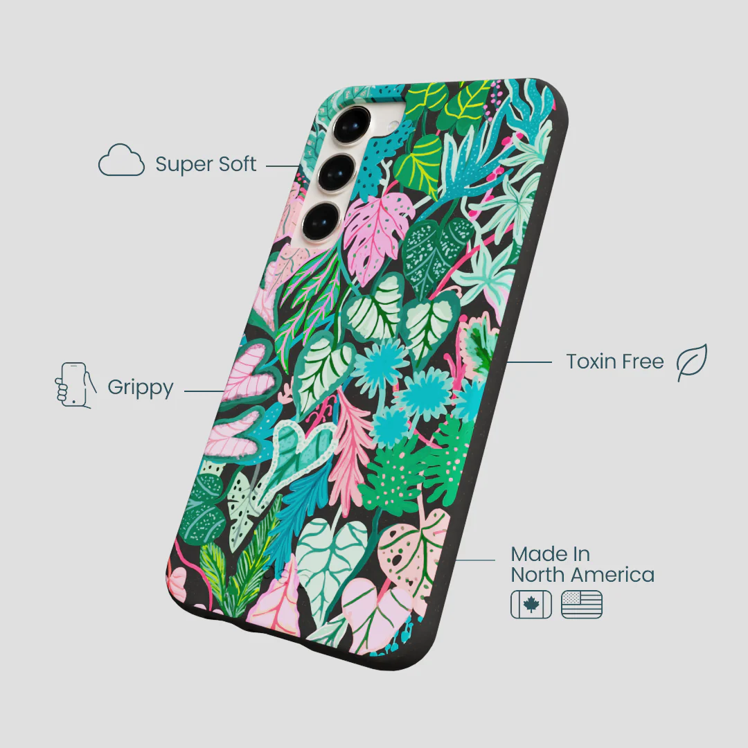 Black Tropic Noir Samsung Galaxy S23+(Plus) Case - Image 4