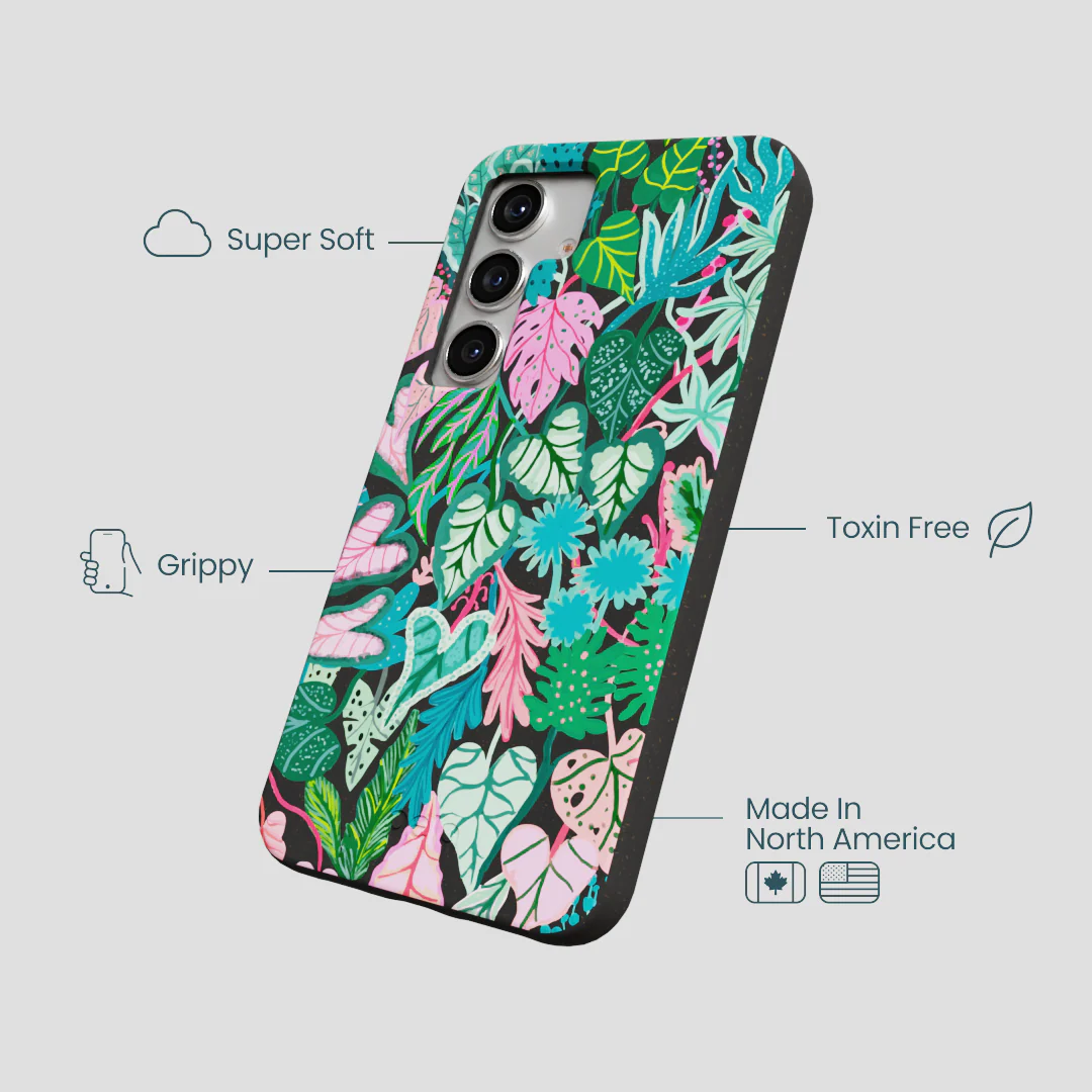 Black Tropic Noir Samsung Galaxy S25 Case - Image 4