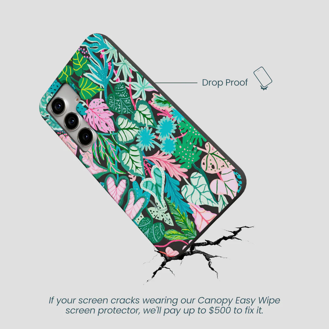 Black Tropic Noir Samsung Galaxy S25 Case - Image 5