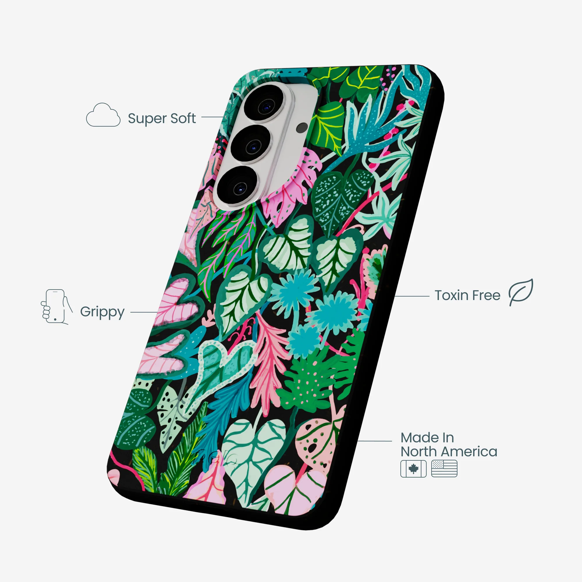 Black Tropic Noir Samsung Galaxy S26 Case - Image 4
