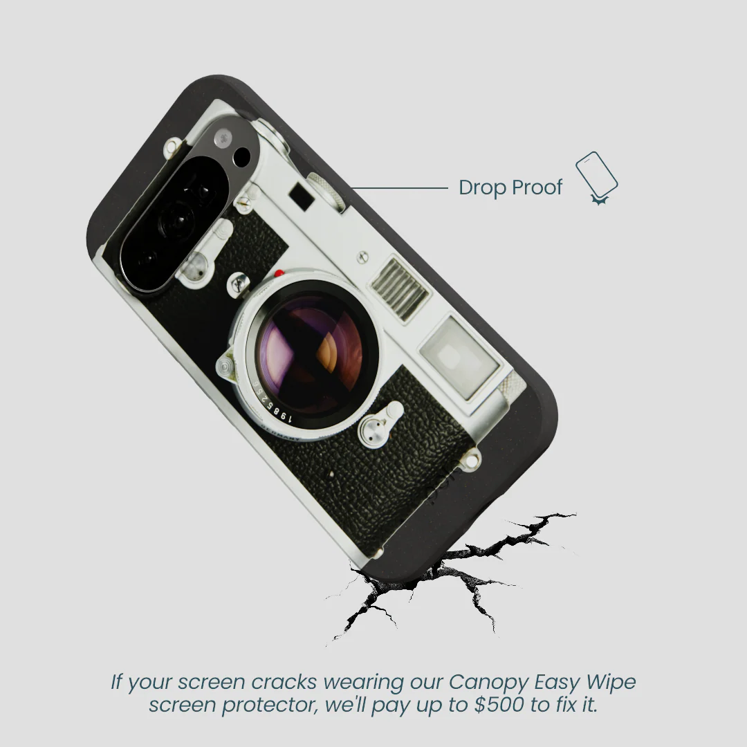 Black Vintage Camera Google Pixel 10/10 Pro Case - Image 5