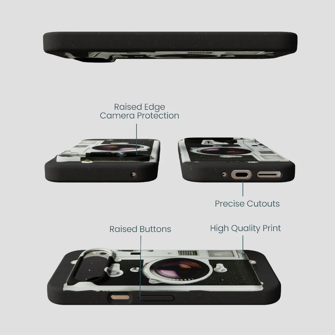 Black Vintage Camera Google Pixel 9/9 Pro Case - Image 2