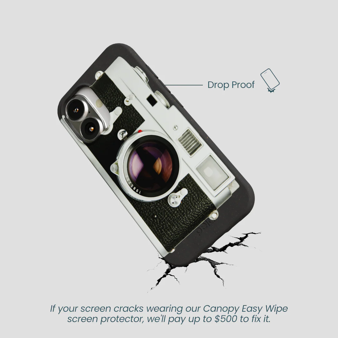 Black Vintage Camera iPhone 16 Case - Image 5