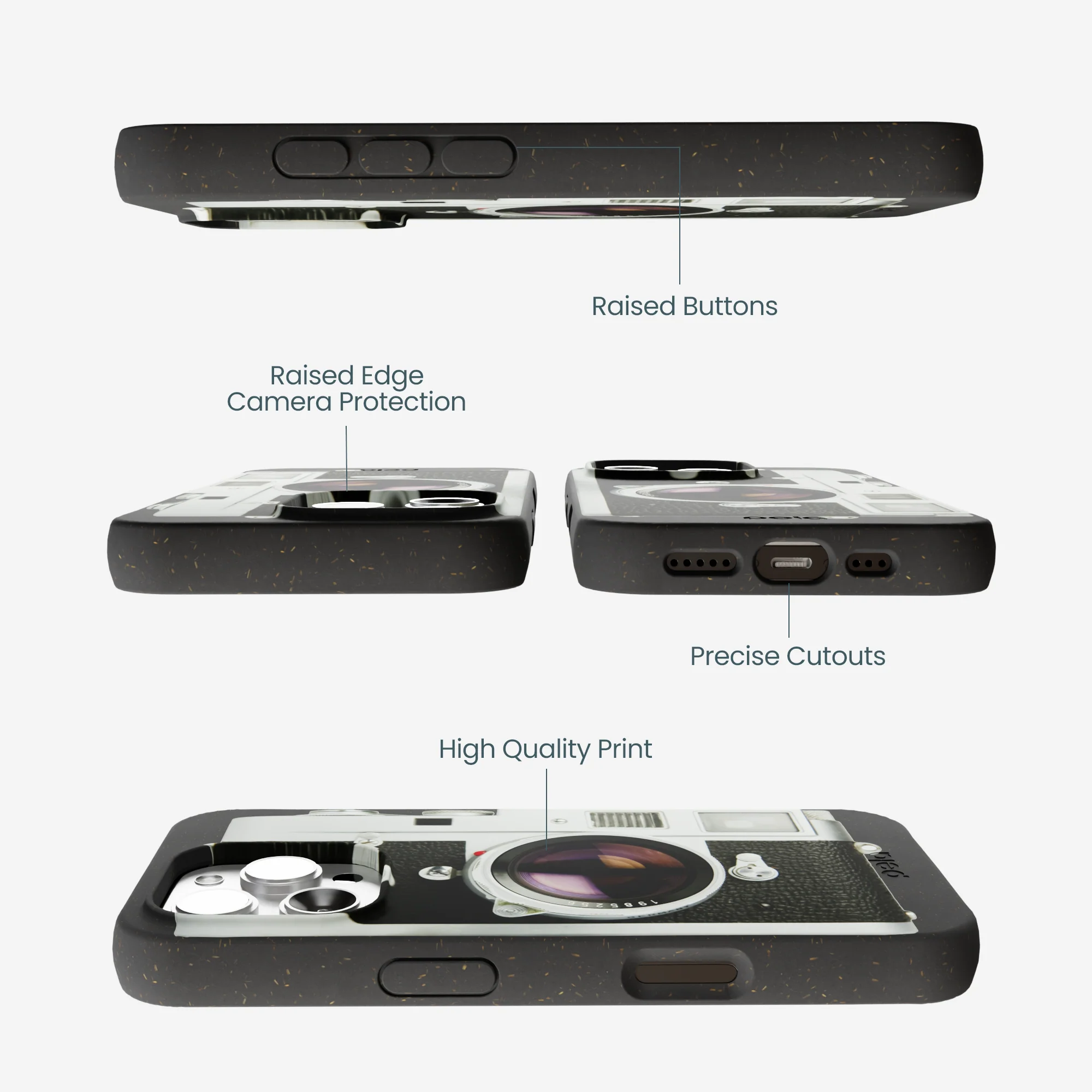 Black Vintage Camera iPhone 16 Pro Max Case - Image 3