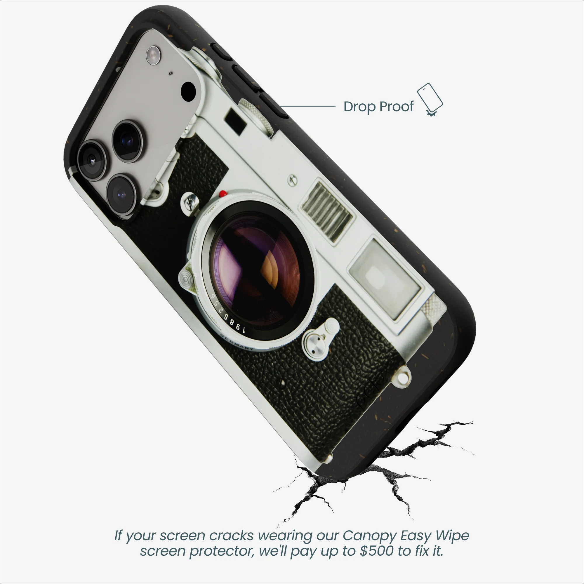 Black Vintage Camera iPhone 17 Pro Max Case - Image 5