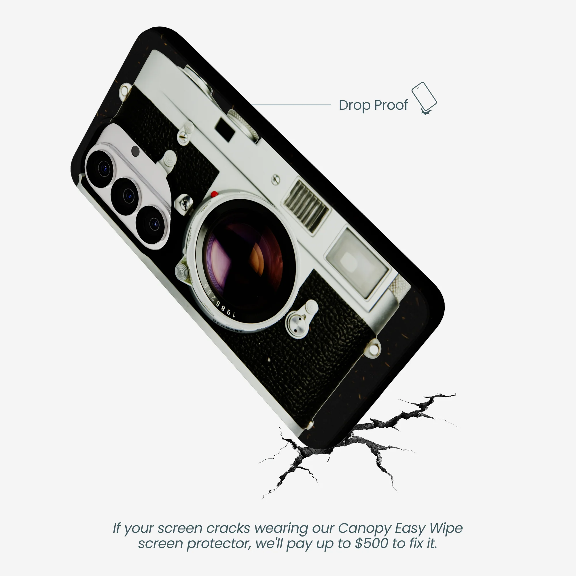 Black Vintage Camera Samsung Galaxy S26 Case - Image 4