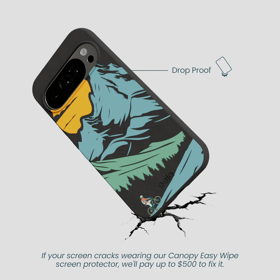 Black Vintage Peaks Google Pixel 10/10 Pro Case - Image 5