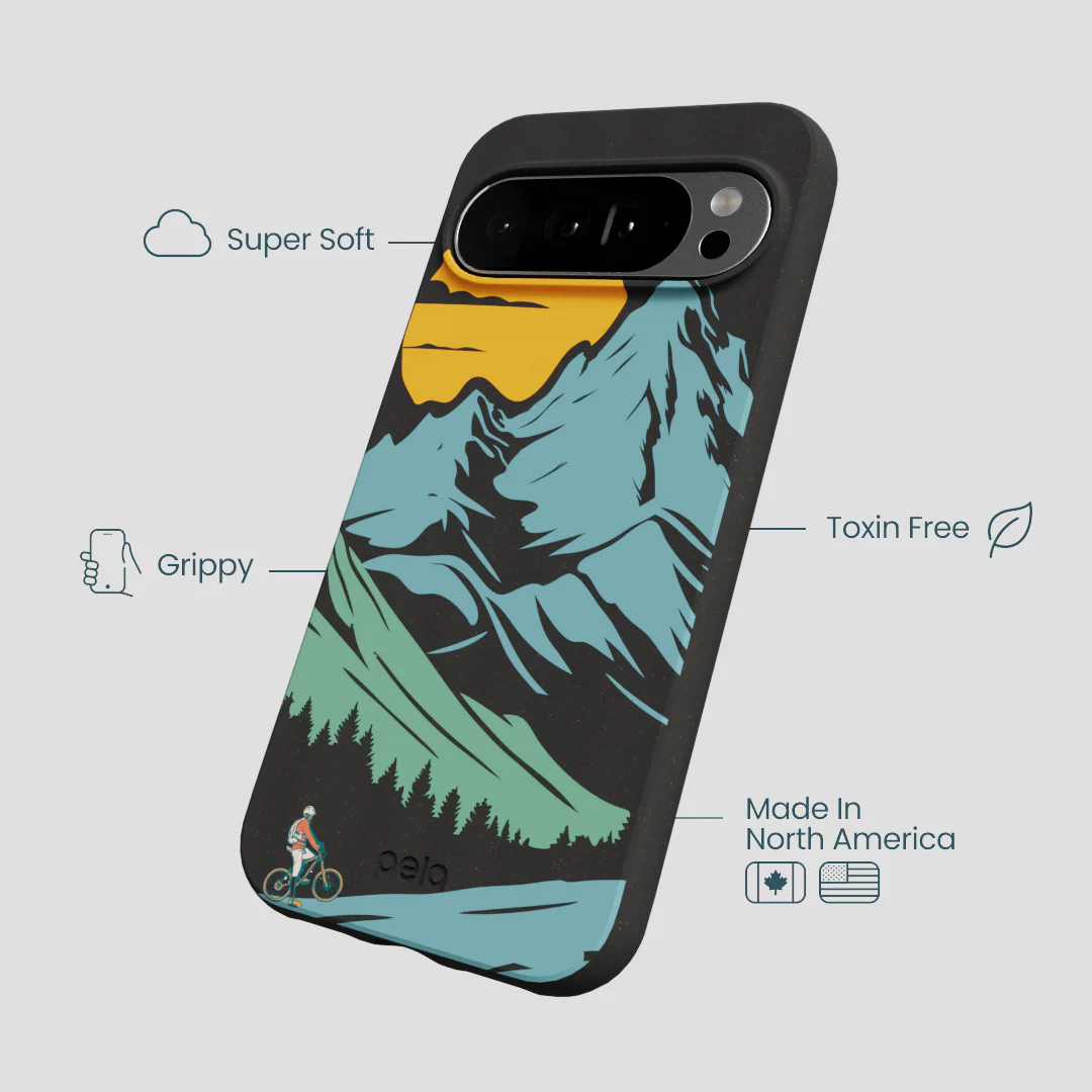 Black Vintage Peaks Google Pixel 10 Pro XL Case - Image 3