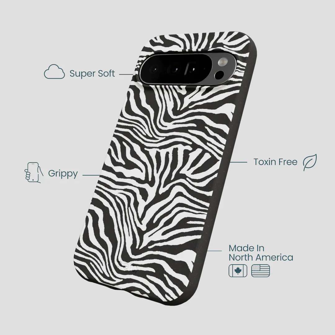 Black Zebra Lines Google Pixel 10 Pro XL Case - Image 4