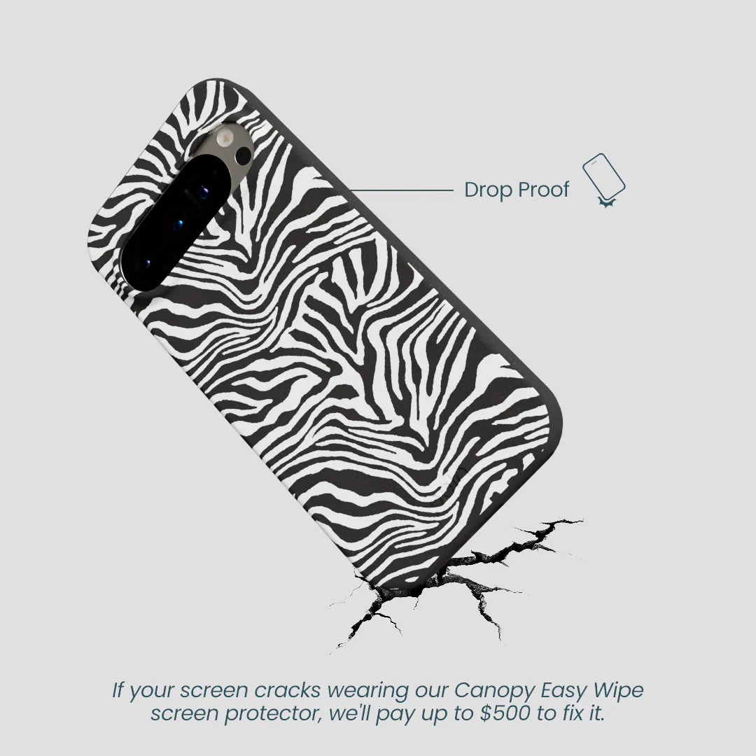 Black Zebra Lines Google Pixel 9/9 Pro Case - Image 5
