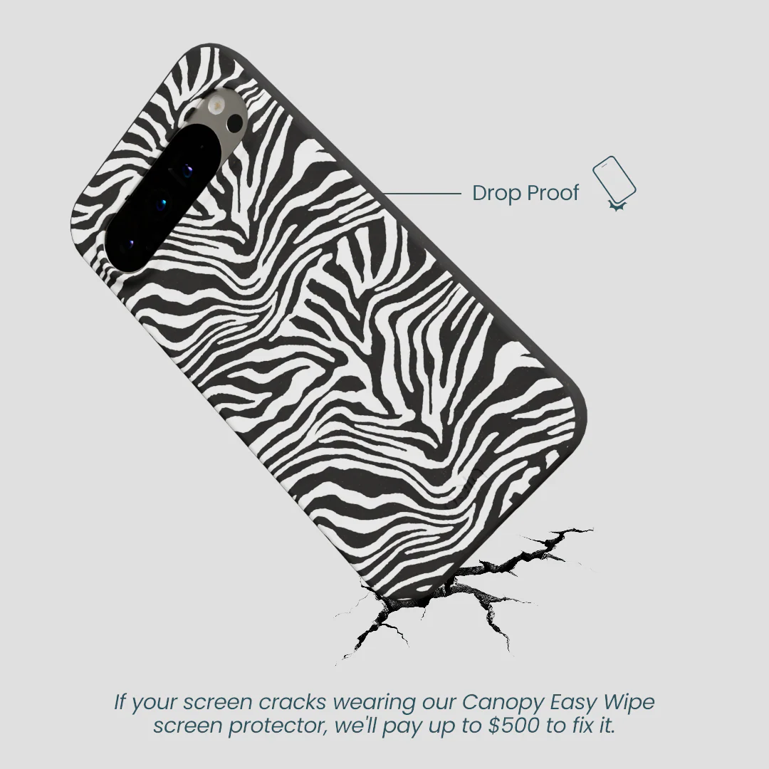 Black Zebra Lines Google Pixel 9 Pro XL Case - Image 5