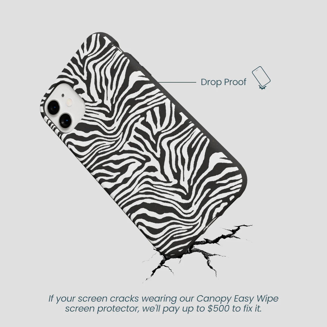 Black Zebra Lines iPhone 11 Case - Image 5