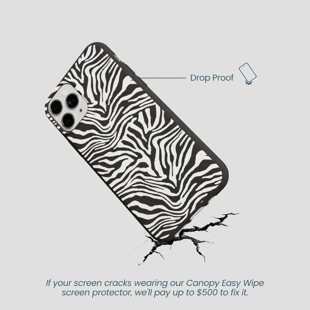 Black Zebra Lines iPhone 11 Pro Case - Image 5
