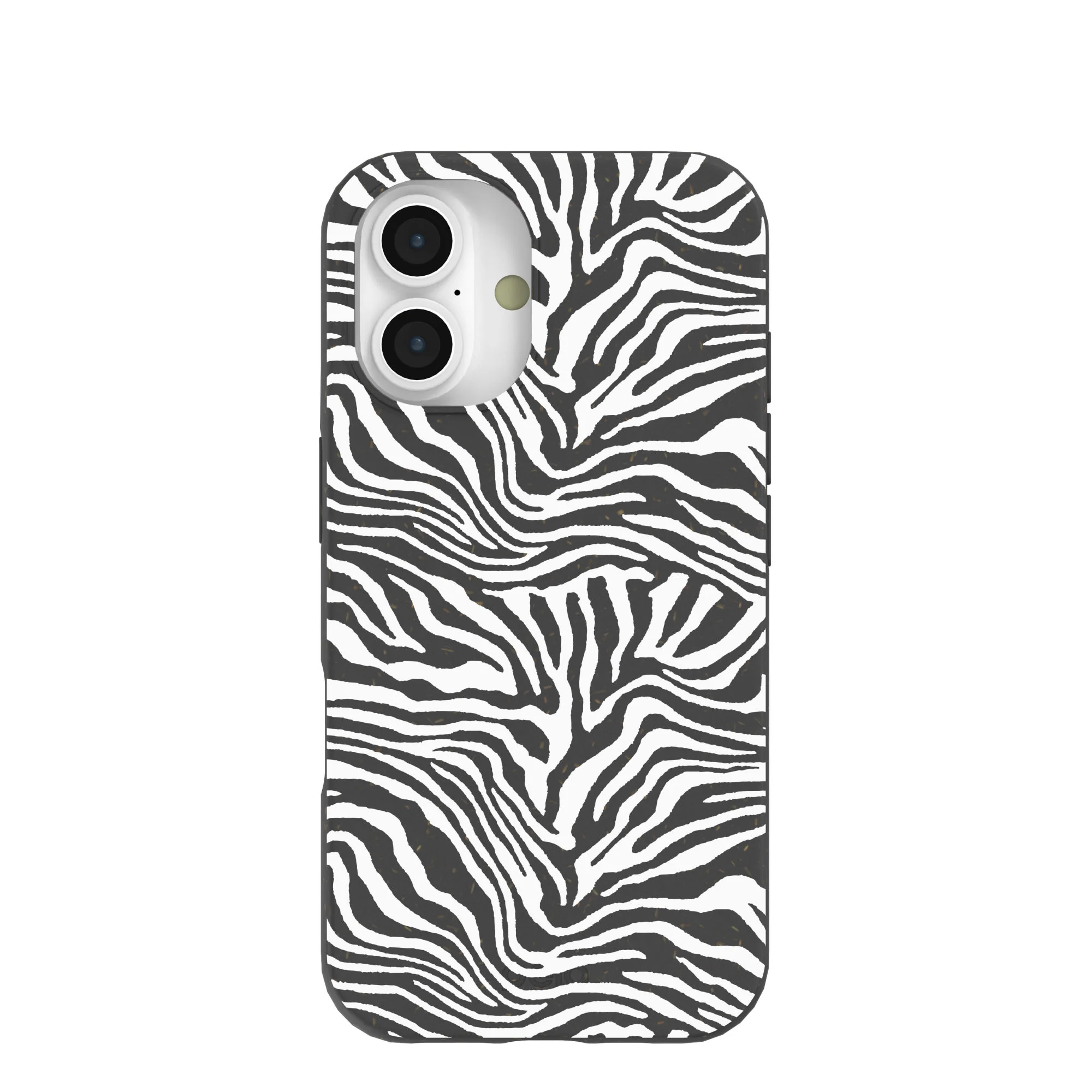 Black Zebra Lines iPhone 16 Case