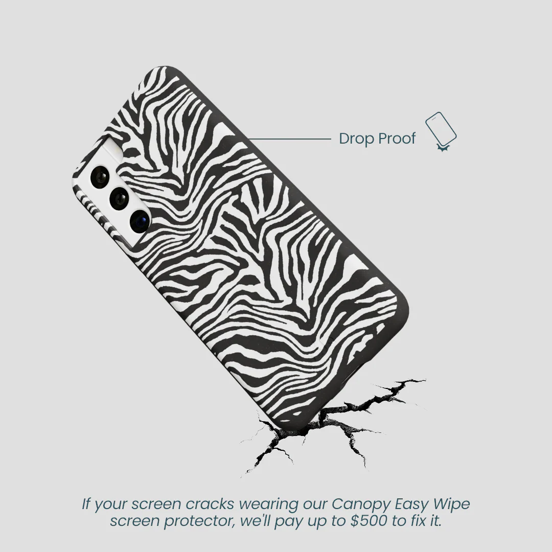 Black Zebra Lines Samsung Galaxy S22 Case - Image 5