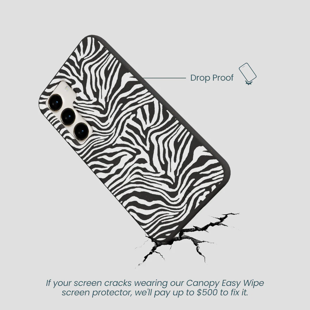 Black Zebra Lines Samsung Galaxy S23 Case - Image 5