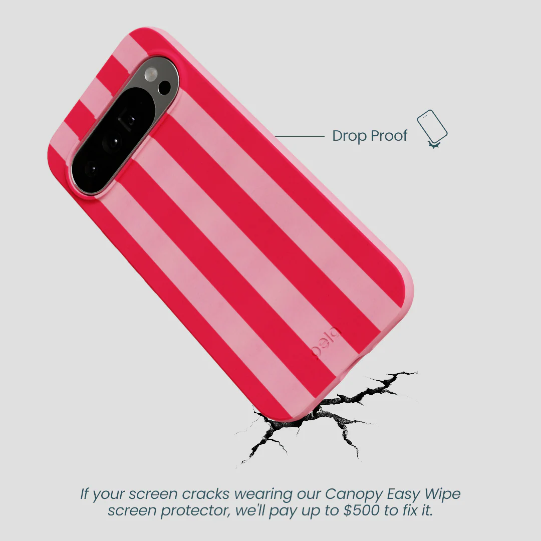Bubblegum Pink Big Pink Stripes Google Pixel 10 Pro XL Case - Image 5