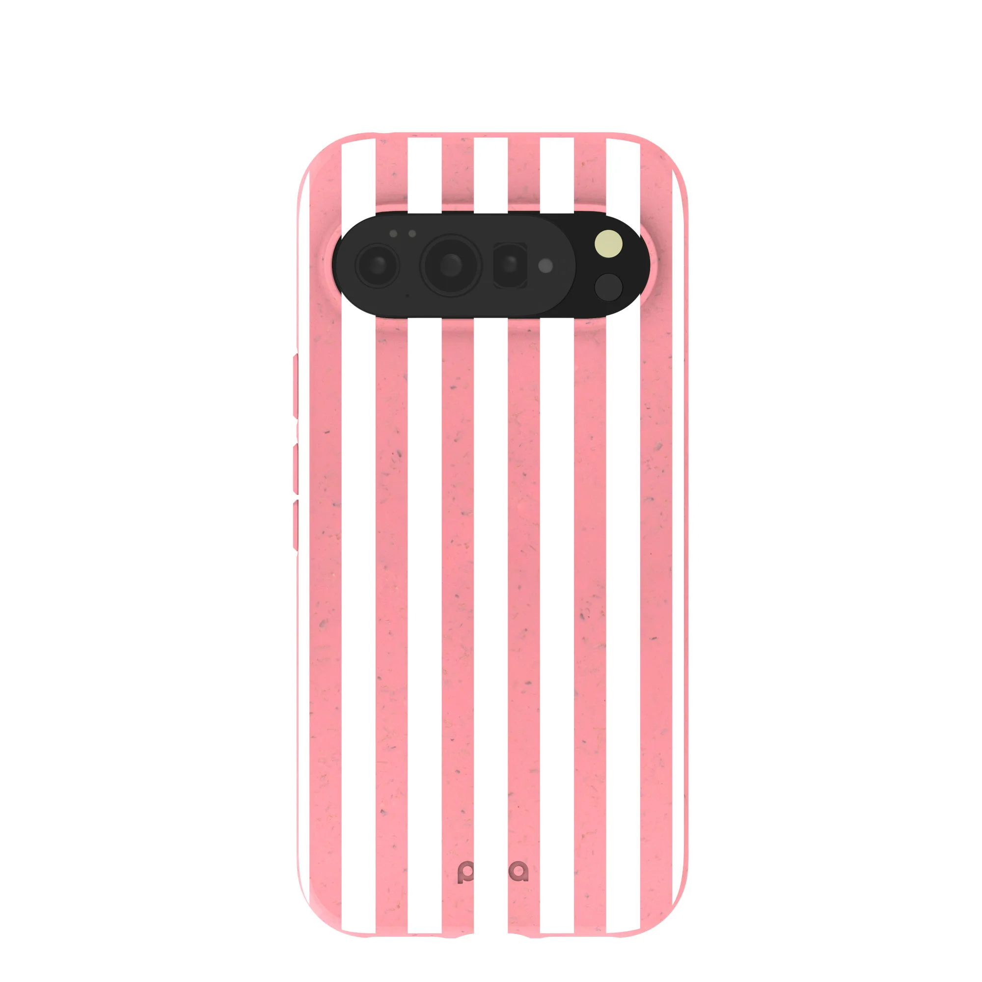 Bubblegum Pink Blush White Stripes Google Pixel 10 Pro XL Case