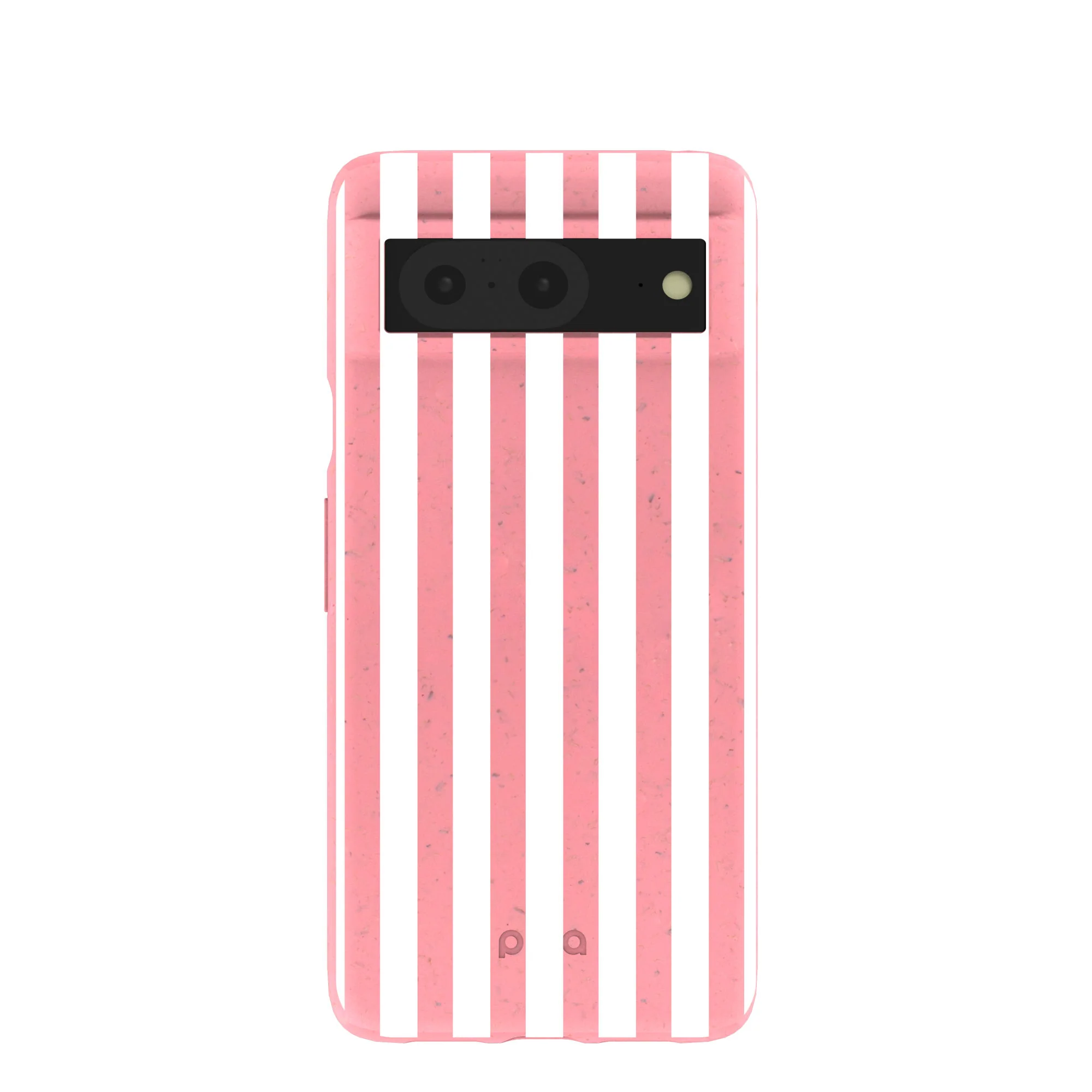 Bubblegum Pink Blush White Stripes Google Pixel 8 Case