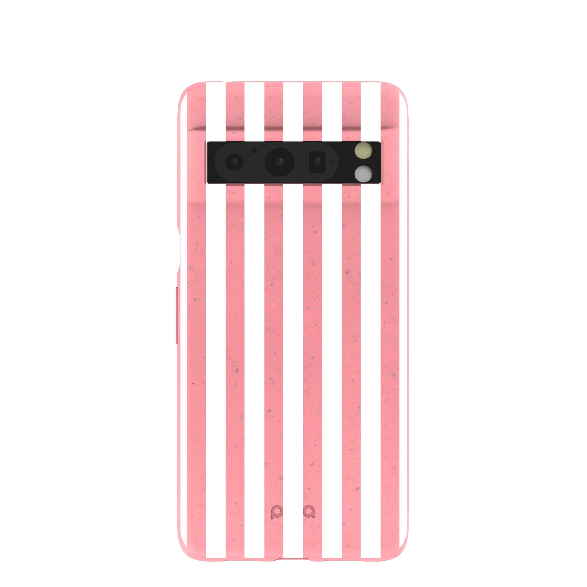 Bubblegum Pink Blush White Stripes Google Pixel 8 Pro Case