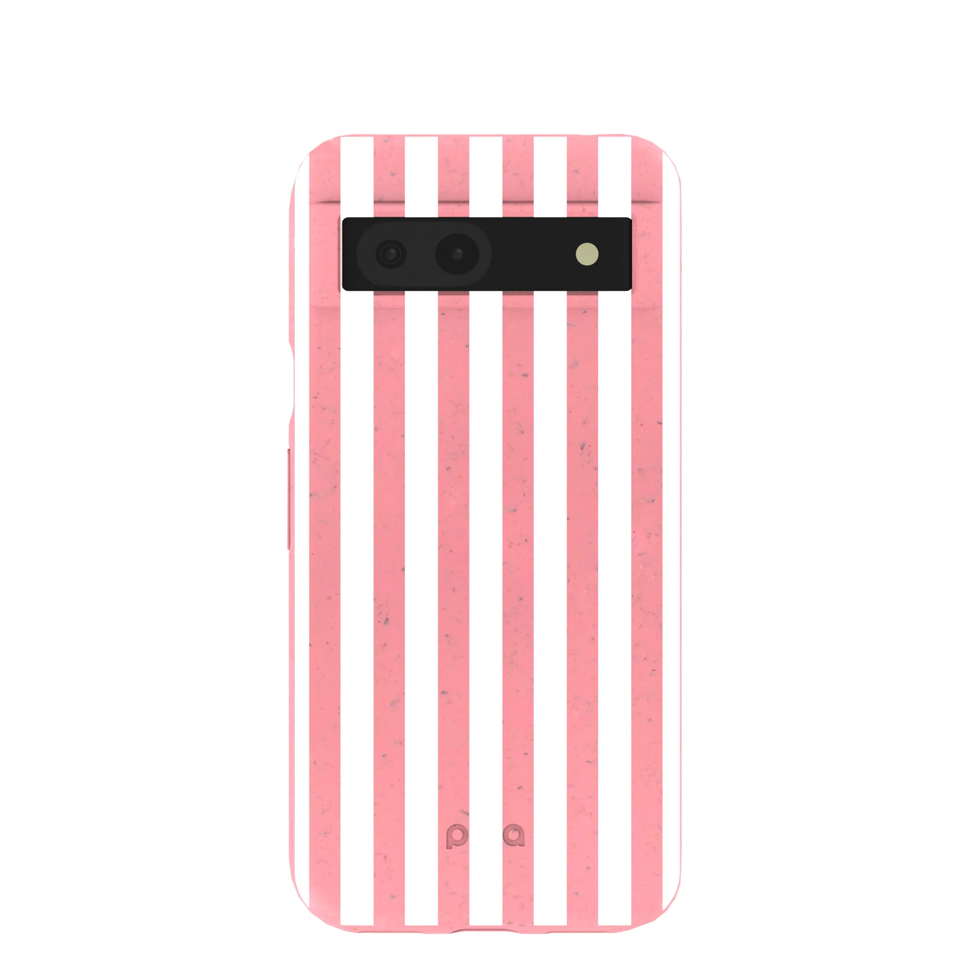 Bubblegum Pink Blush White Stripes Google Pixel 8a Case