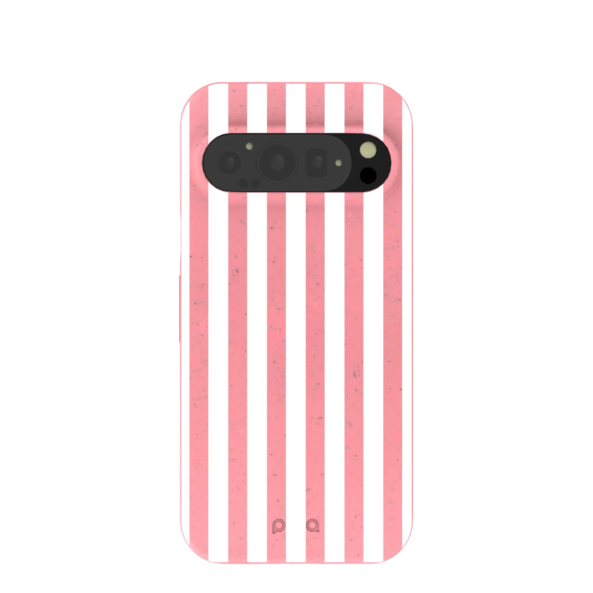 Bubblegum Pink Blush White Stripes Google Pixel 9/9 Pro Case